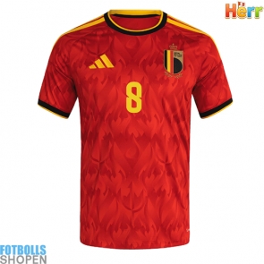 Billiga Belgien Youri Tielemans #8 Hemmatröja VM 2026 Kortärmad